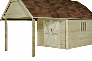 Tuinhuis Oxford 355x650 - 3504EXT