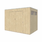 Tuinhuis QBV 298 x 198 brede latjes - 8111