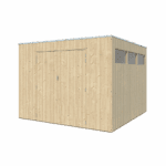 Tuinhuis QBV 298 x 298 brede latjes - 8112