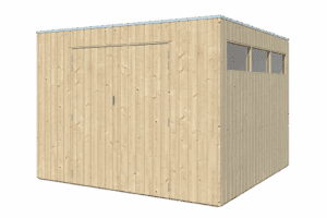 Tuinhuis QBV 298 x 298 brede latjes - 8112