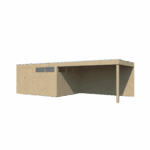 Tuinhuis QBV 802 x 298 brede latjes - 8113EXT400