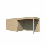 Tuinhuis QBV 600 x 198 smalle latjes - 8311EXT300