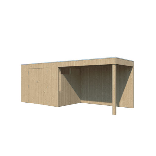 Tuinhuis QBV 600 x 198 smalle latjes - 8311EXT300