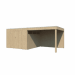 Tuinhuis QBV 600 x 298 smalle latjes - 8312EXT300