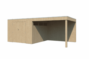 Tuinhuis QBV 600 x 298 smalle latjes - 8312EXT300