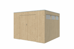Tuinhuis QBV 298 x  298 smalle latjes - 8312