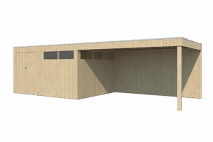 Tuinhuis QBV 802 x 298 smalle latjes - 8313EXT400