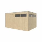 Tuinhuis QBV 399 x 298 smalle latjes - 8313