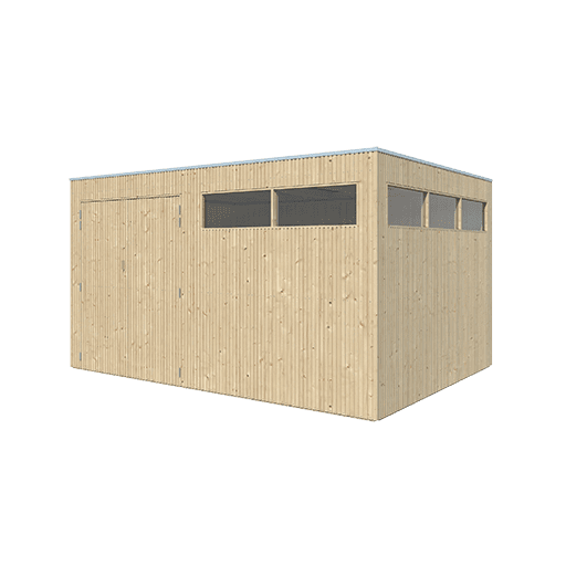 Tuinhuis QBV 399 x 298 smalle latjes - 8313