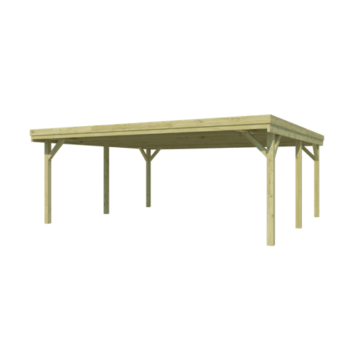 Gardenas carport DUBBEL CPTFLA – 594×552 cm
